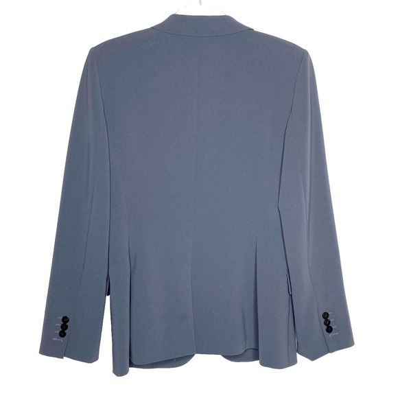 Theory Womens Size 8 Gray Staple Blazer Admiral Crepe - Picture 6 of 8